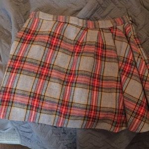Plaid skirt